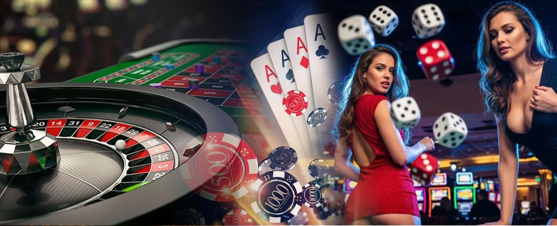 Super Casino Login page hero image showing a dynamic online gaming environment